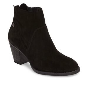Paul Green Black Suede Ankle Booties